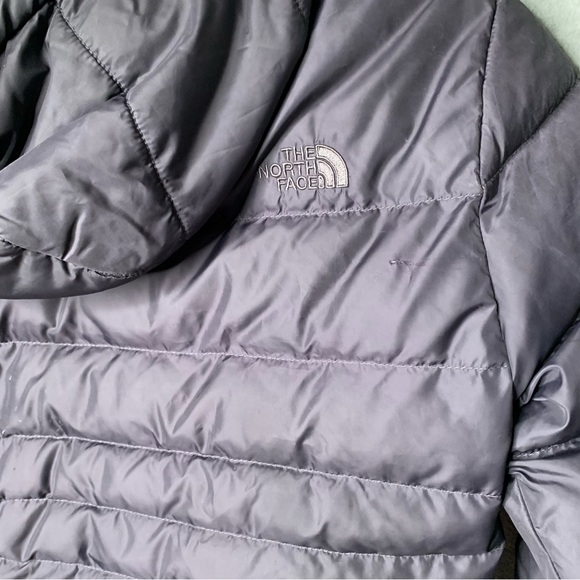 The North Face 550 Girl’s Black Hooded Down Fill Puffer Fleece Lined SZ 10/12 M- - Picture 10 of 13